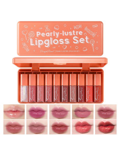 Juego de Tintes Labiales Coreano Alisesun 10 Colores Hidratantes