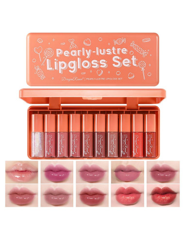 Juego de Tintes Labiales Coreano Alisesun 10 Colores Hidratantes