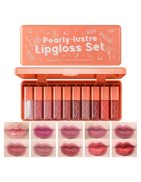 Juego de Tintes Labiales Coreano Alisesun 10 Colores Hidratantes