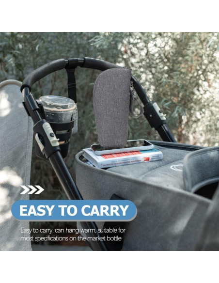 Bolsa Térmica para Botellas de Leche Kisangel 22x17.8cm Gris