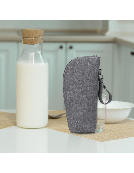 Bolsa Térmica para Botellas de Leche Kisangel 22x17.8cm Gris