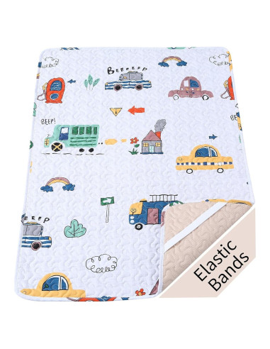 Sábana Acolchada MIIMER para Pack n Play 96.5x66 cm Microfibra