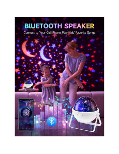 Luz Nocturna Proyector de Estrellas Mubarek - Bluetooth, 48 Modos 2