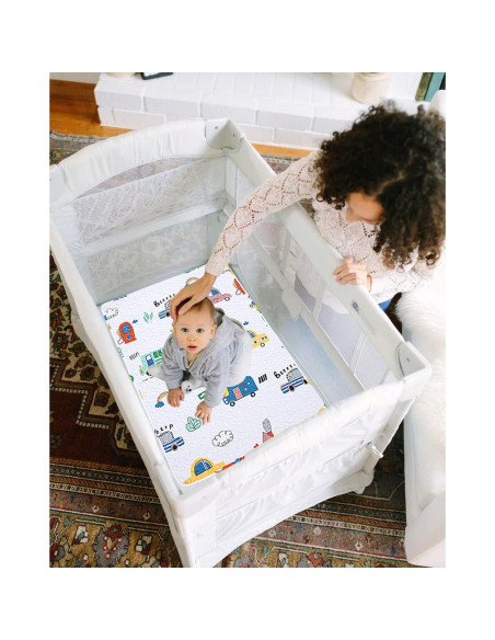 Sábana Acolchada MIIMER para Pack n Play 96.5x66 cm Microfibra