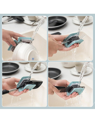 Limpiador de Utensilios Klyuqoz - 3 Piezas, Cabezal Reemplazable