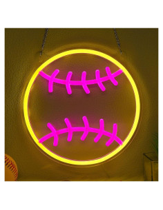 Luz de Neón LED Softball OkiyiD 40.96x29.97cm USB