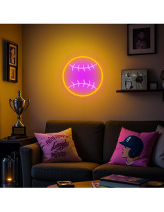 Luz de Neón LED Softball OkiyiD 40.96x29.97cm USB 2