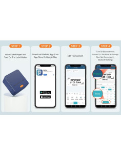 Impresora de Etiquetas Térmica DETONGER P1 Bluetooth 58mm 2
