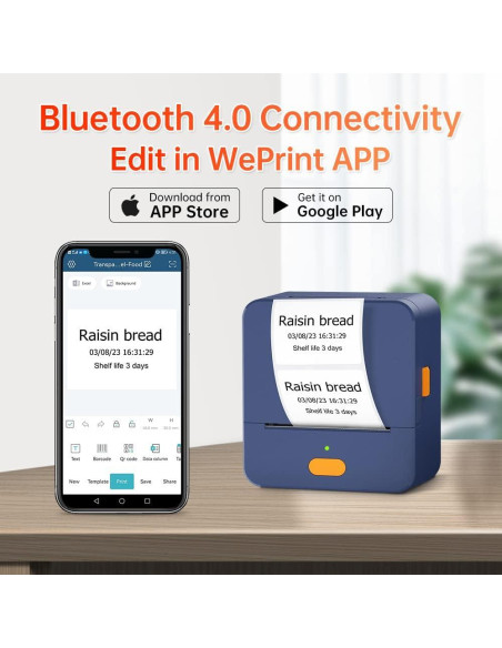 Impresora de Etiquetas Térmica DETONGER P1 Bluetooth 58mm