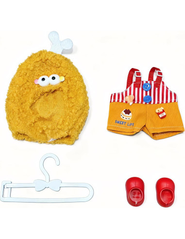 Ropa de Muñeca 17cm Genérico - Vestido, Sombrero y Zapatos