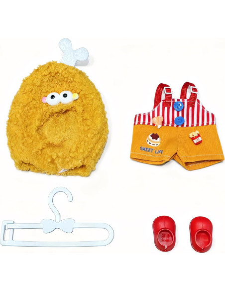 Ropa de Muñeca 17cm Genérico - Vestido, Sombrero y Zapatos