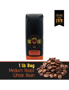 Café en Grano San Diego, Mezcla de Desayuno Tostado Medio 454g 2