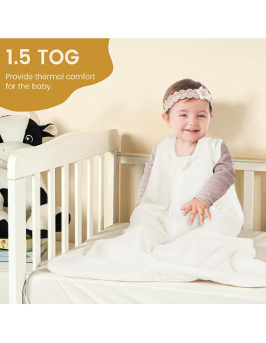 Saco de Dormir PHF para Bebés 0-6 Meses Microforro 3 Piezas