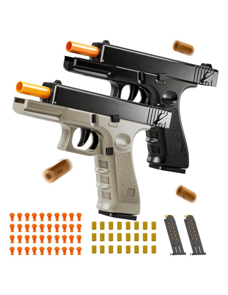 2 Pistolas de Juguete PISTOLAIFY con 80 Balas de Espuma