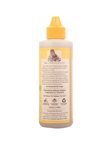 Limpiador de Oídos para Perros Burt's Bees 118 ml Natural