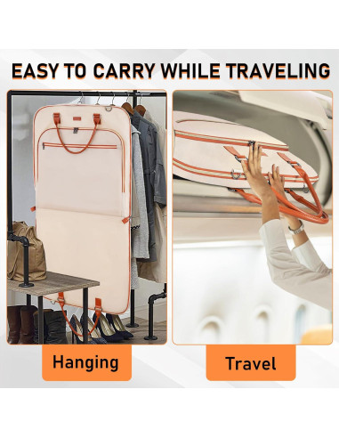 Bolsa de Ropa de Viaje GMAK Beige 119 cm con Cremallera