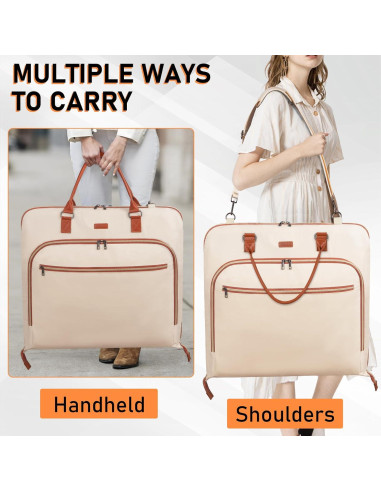 Bolsa de Ropa de Viaje GMAK Beige 119 cm con Cremallera