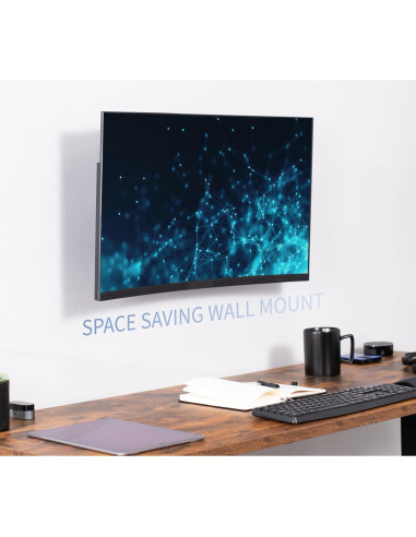 Soporte de Pared Articulado VIVO MOUNT-VW01A para Monitor 43-81cm