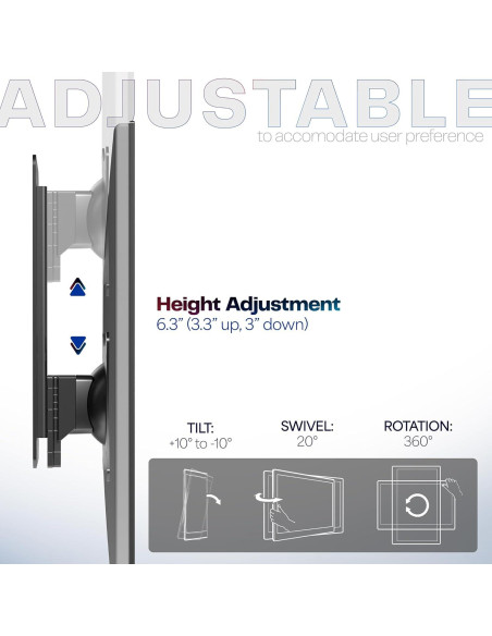 Soporte de Pared Articulado VIVO MOUNT-VW01A para Monitor 43-81cm
