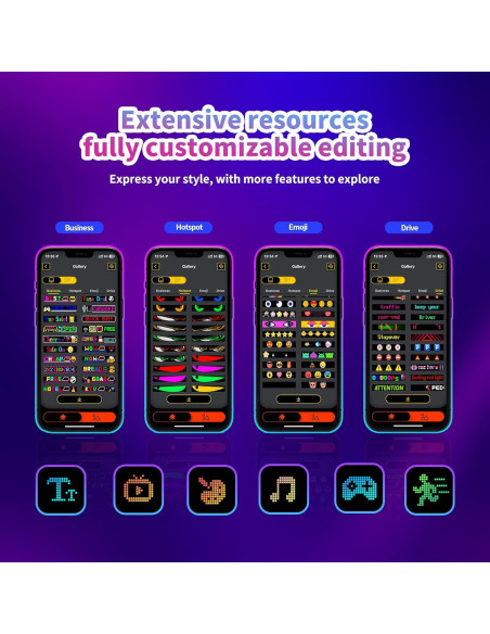 Luces LED Ojos del Diablo Cjgyz 37.3x9.1cm Programables