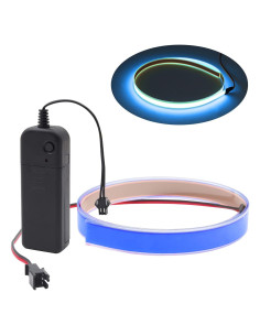 Tira de luz electroluminiscente Ygmylandbb 100 cm Azul 3 Modos