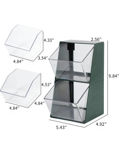 Organizador de Cápsulas de Café NINEWEEN Verde 2 Paquetes 2