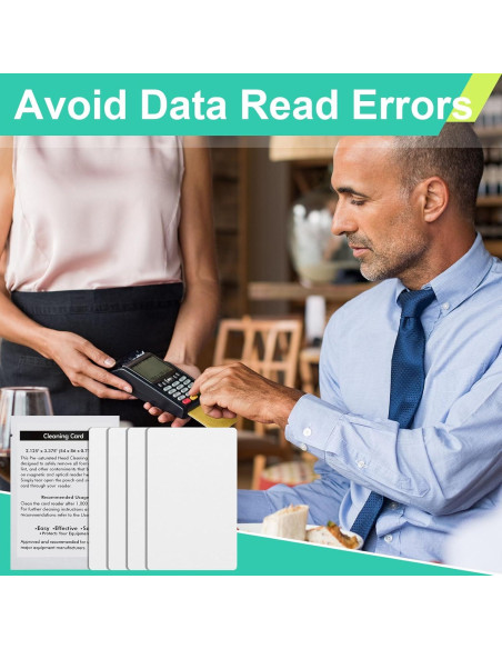 Tarjetas de Limpieza Sliner 60 Pcs para Lectores de Tarjetas