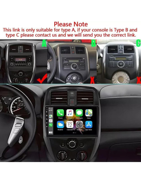 Estéreo Android 13 para Nissan Versa 2015-2019 10.1" Bluetooth