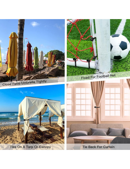 Cuerdas de Bungee Kinzomor 20 cm 50 PCS Alta Resistencia UV