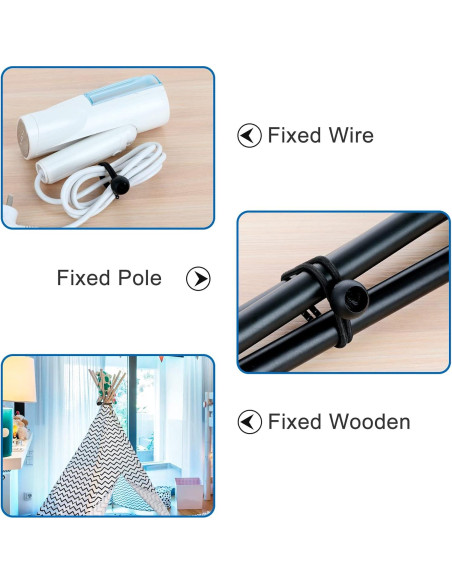 Cuerdas de Bungee Kinzomor 20 cm 50 PCS Alta Resistencia UV