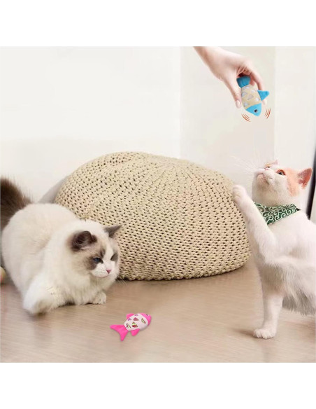 Juguetes Interactivos para Gatos Andiker 2pcs Pez Catnip Juguetes Interactivos para Gatos Andiker 2pcs Pez Catnip