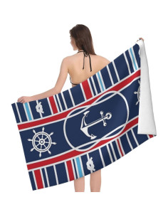 Toalla de Playa LMKLOP Microfibra Secado Rápido 101.6x177.8cm 2