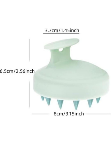 Cepillo Masajeador de Cuero Cabelludo ANIERAX Azul Silicona