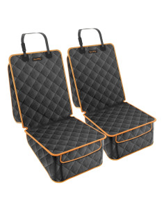 Funda de Asiento Delantero iBuddy Negra Impermeable 2 Pack