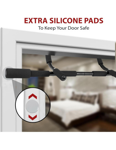 Barra de Dominadas Ben Din para Marco de Puerta - Acero Resistente