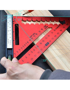 Viga Triangular de Carpintería YWBL-WH 18 cm Aluminio Rojo 2