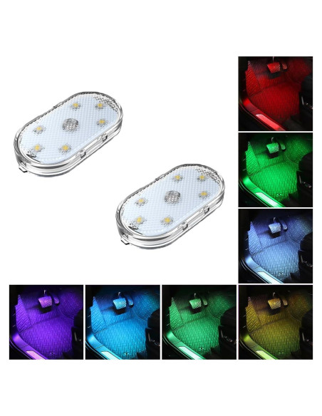 Luces LED Inalámbricas JOYCOURT para Interior de Auto 2PCS