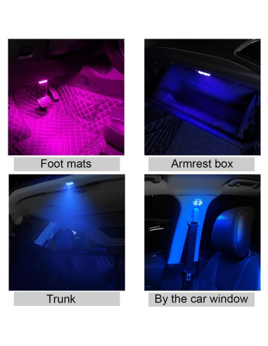 Luces LED Inalámbricas JOYCOURT para Interior de Auto 2PCS