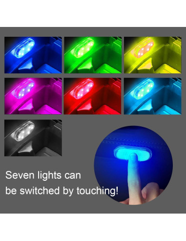 Luces LED Inalámbricas JOYCOURT para Interior de Auto 2PCS