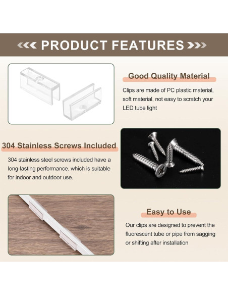 Clips de Montaje LED PATIKIL 36pcs para Tiras de 5mm