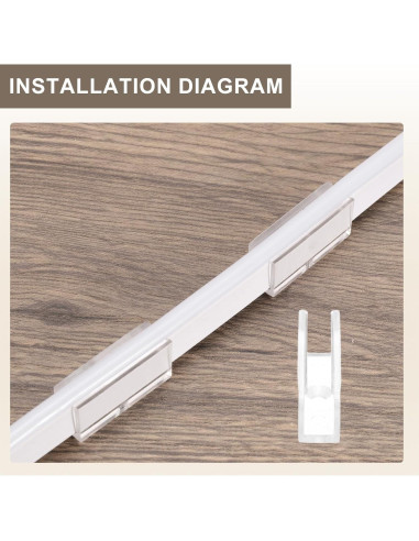 Clips de Montaje LED PATIKIL 36pcs para Tiras de 5mm