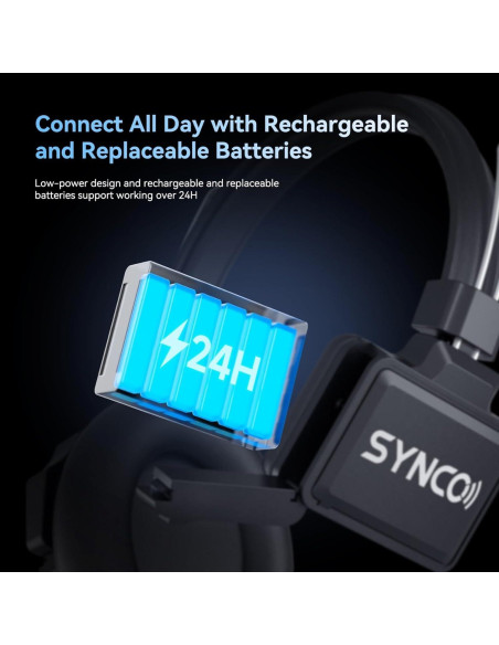 Sistema de Intercomunicador Inalámbrico SYNCO XTalk XPRO2 Sistema de Intercomunicador Inalámbrico SYNCO XTalk XPRO2