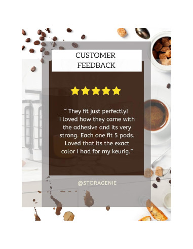 Soporte para Cápsulas de Café STORAGENIE 2 Paquete Verde Esmeralda