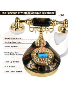 Teléfono Antiguo Retro Sangyn con Pantalla LCD y Cable 0.86kg 2