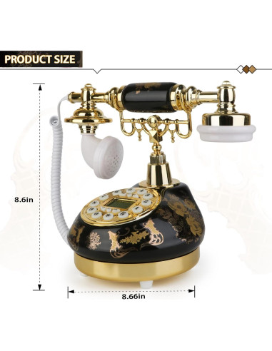 Teléfono Antiguo Retro Sangyn con Pantalla LCD y Cable 0.86kg