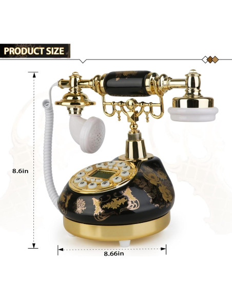 Teléfono Antiguo Retro Sangyn con Pantalla LCD y Cable 0.86kg