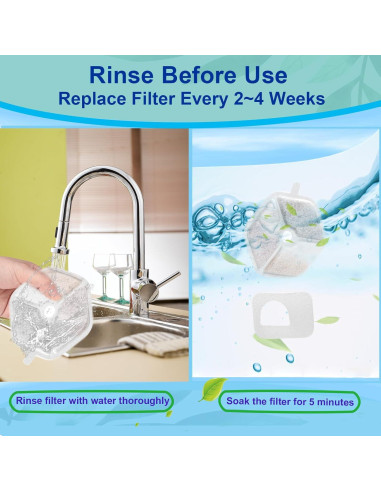 Filtros de Reemplazo para Fuente de Agua para Gatos Jsjyuan - 18 Piezas