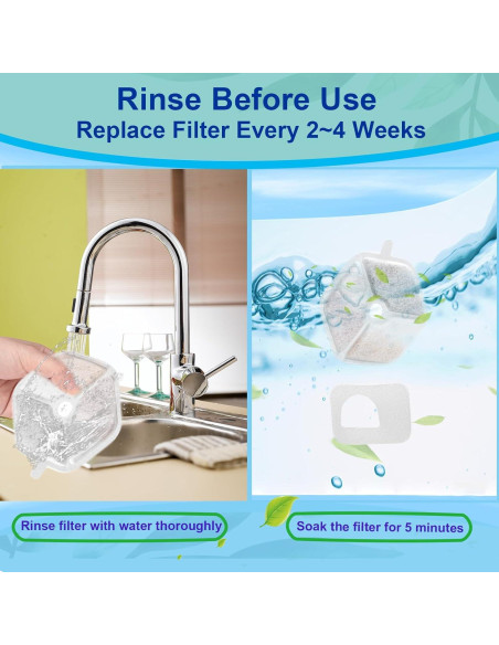 Filtros de Reemplazo para Fuente de Agua para Gatos Jsjyuan - 18 Piezas Filtros de Reemplazo para Fuente de Agua para Gatos Jsjyuan - 18 Piezas