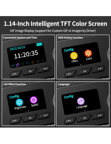 Teclado Mecánico Gaming DAIDAI AK35I V3 Hot Swap RGB 8000mAh