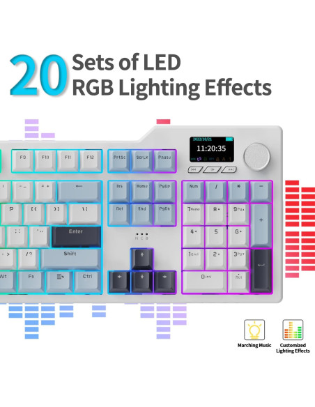 Teclado Mecánico Gaming DAIDAI AK35I V3 Hot Swap RGB 8000mAh